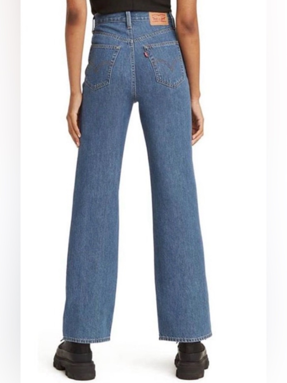 Levi's High waisted Wide Leg Jeans - Blue Denim - 26